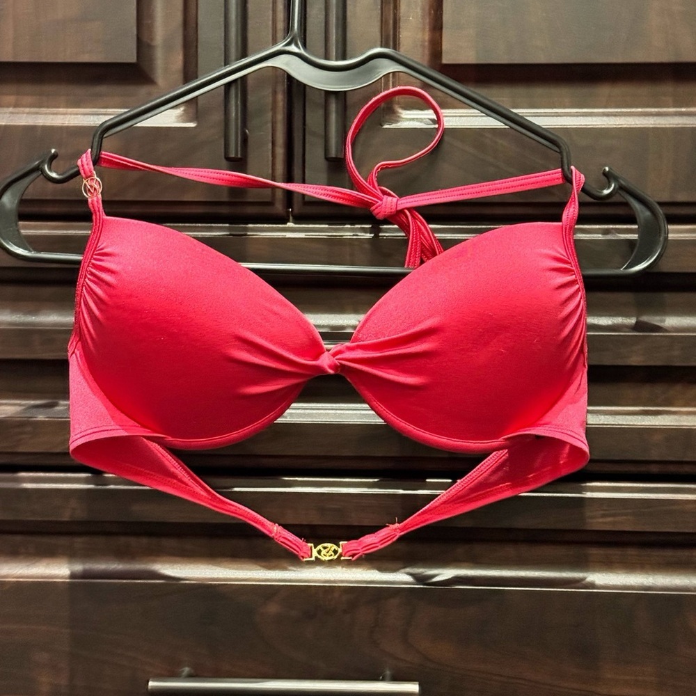 Victoria secret Vibrant Red Bikini Top 34C
